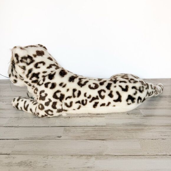 Vintage Plush Snow Leopard Geoffrey 1988 Korea 28” Stuffed Animal Big Toys R Us - Picture 9 of 16